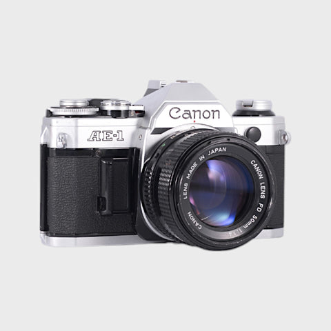 Canon AE-1 Reflex 35mm argentique avec 50mm f1.4 objectif