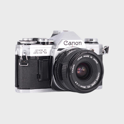 Canon AT-1 35mm SLR film camera with 28mm f2.8 lens