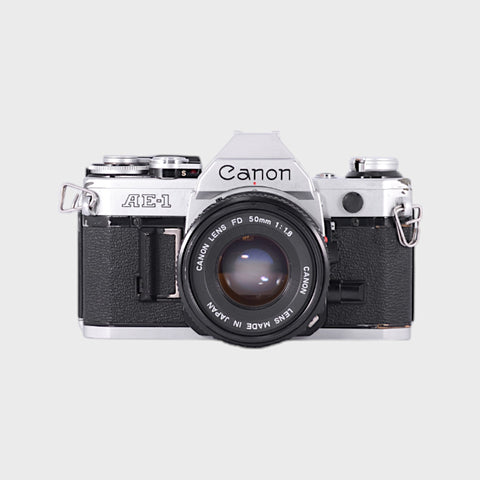 Canon AE-1 Reflex 35mm argentique avec 50mm f1.8 objectif