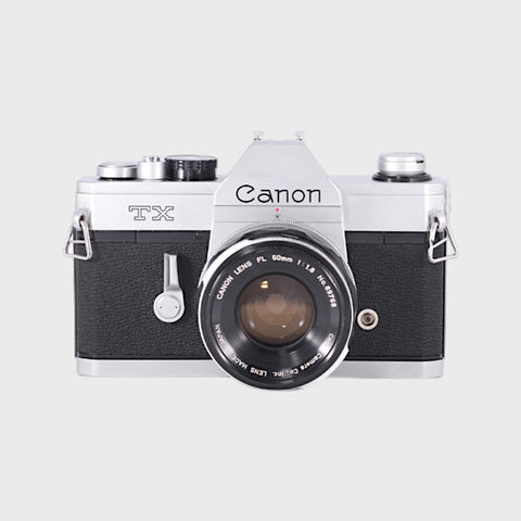 Canon TX 35mm SLR film camera with 50mm f1.8 lens