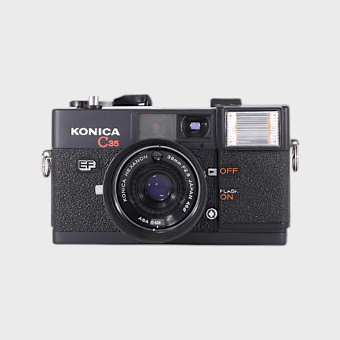 Konica C35 EF Point & Shoot 35mm argentique avec 38mm f2.8 objectif