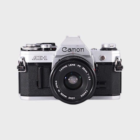 Canon AE-1 Reflex 35mm argentique avec 35mm f2.8 objectif