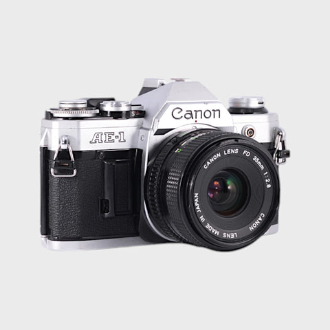 Canon AE-1 Reflex 35mm argentique avec 35mm f2.8 objectif