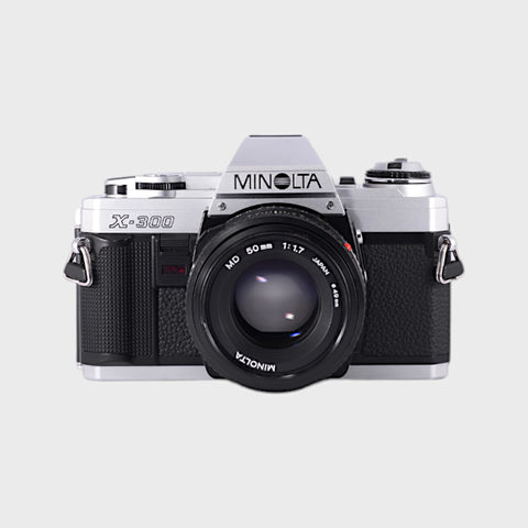 Minolta X-300 Reflex 35mm argentique avec objectif 50mm f1.7