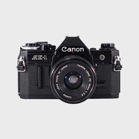 Canon AE-1 Reflex 35mm argentique avec 35mm f2.8 objectif