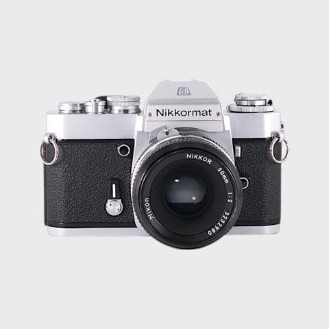 Nikon Nikkormat EL Reflex 35mm argentique avec 50mm f2 objectif