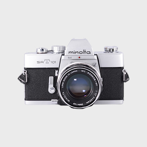 Minolta SRT 101 Reflex 35mm argentique avec 55mm f1.7 objectif