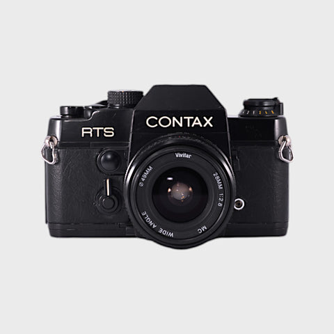 Contax RTS Reflex 35mm argentique avec objectif 28mm f2.8