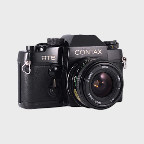 Contax RTS Reflex 35mm argentique avec objectif 28mm f2.8