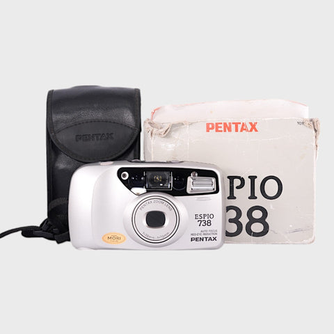 Pentax Espio 738 Point & Shoot 35mm argentique avec zoom 38-70mm objectif