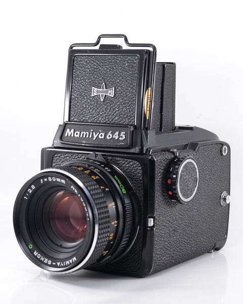 Mamiya 645J Moyen Format argentique avec 80mm f2.8 objectif