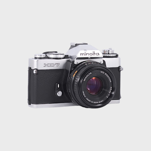 Minolta XD7 35mm SLR Film Camera with 45mm f2 lens