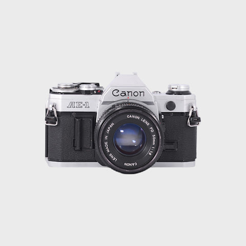 Canon AE-1 Reflex 35mm argentique avec 50mm f1.8 objectif