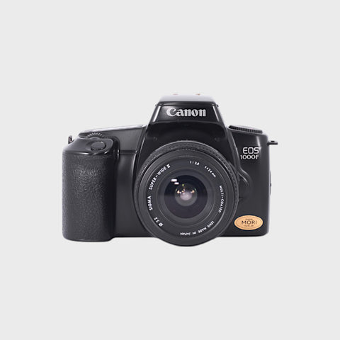 Canon EOS 1000F 35mm SLR film camera with 24mm f2.8 lens