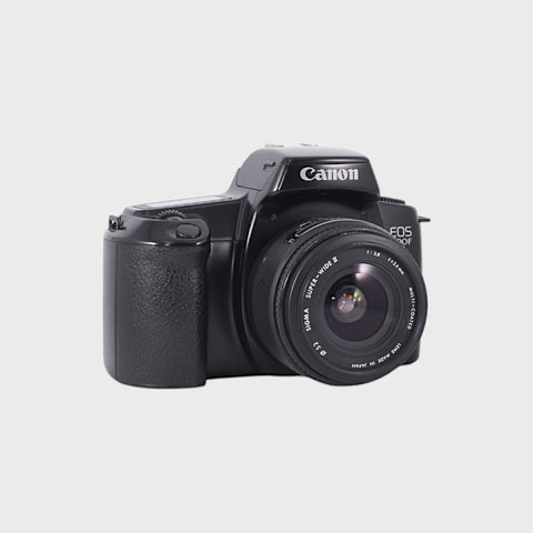Canon EOS 1000F 35mm SLR film camera with 24mm f2.8 lens