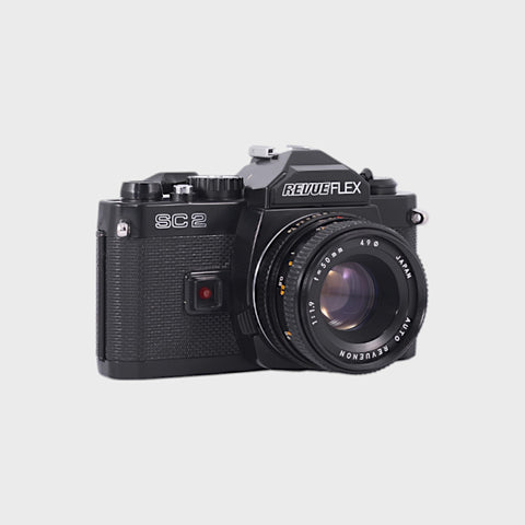 Revueflex SC2 35mm SLR film camera with 50mm f1.9 lens