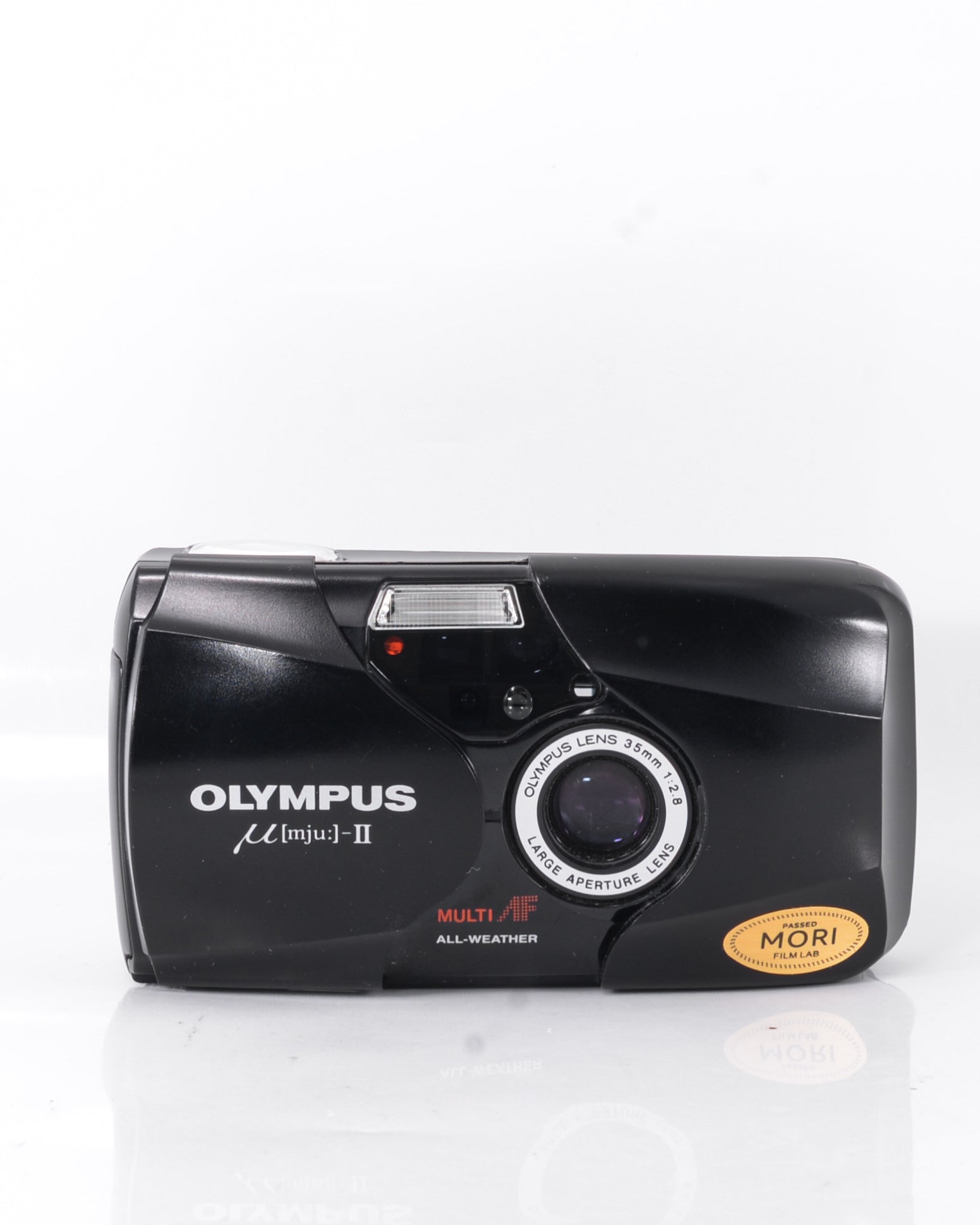 avec boîte Olympus Mju-II appareil photo 35mm avec 35mm f2.8 objectif