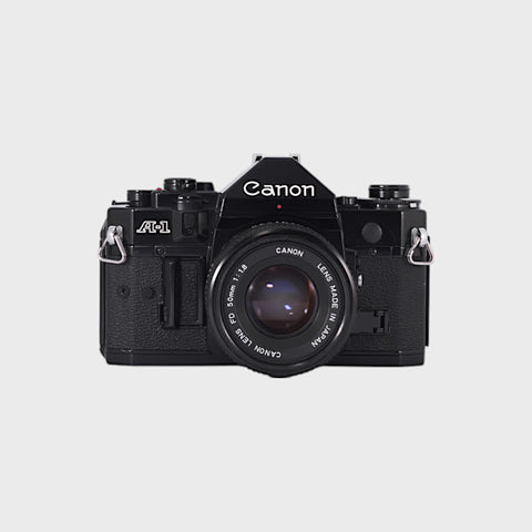 Canon A-1 Reflex 35mm argentique avec 50mm f1.8 objectif