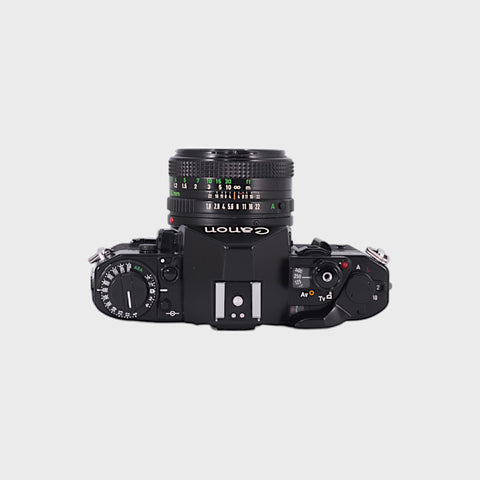 Canon A-1 Reflex 35mm argentique avec 50mm f1.8 objectif
