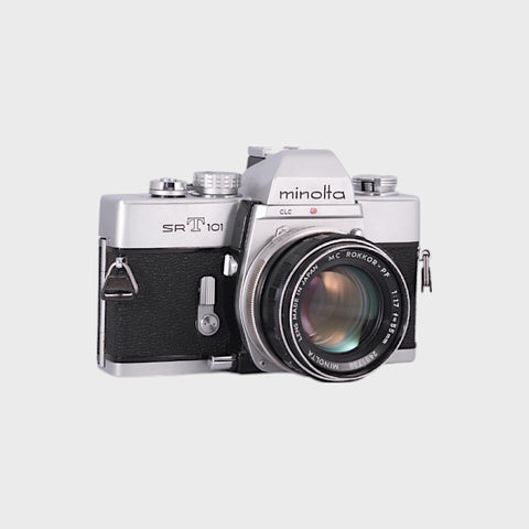 Minolta SRT 101 Reflex 35mm argentique avec 55mm f1.7 objectif