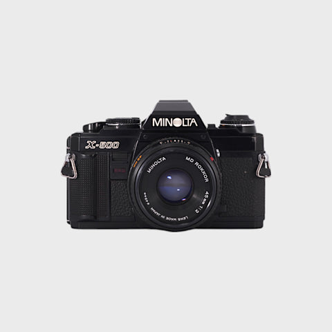 Minolta X-500 35mm SLR Film Camera with 45mm f2 Lens