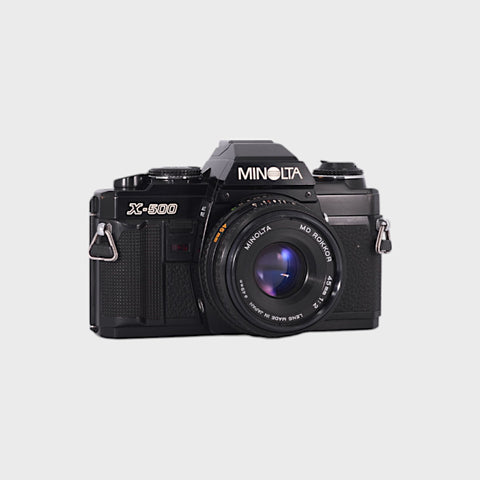 Minolta X-500 35mm SLR Film Camera with 45mm f2 Lens