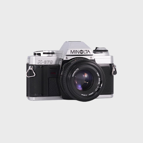 Minolta X-370 35mm SLR Film Camera with 50mm and f1.7 Lens