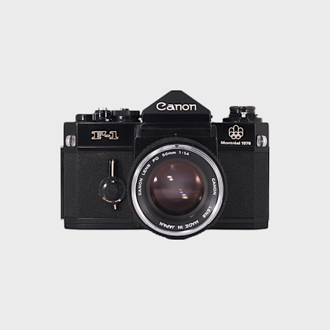 Canon F-1 35mm SLR film camera with Canon 50mm f1.4 lens