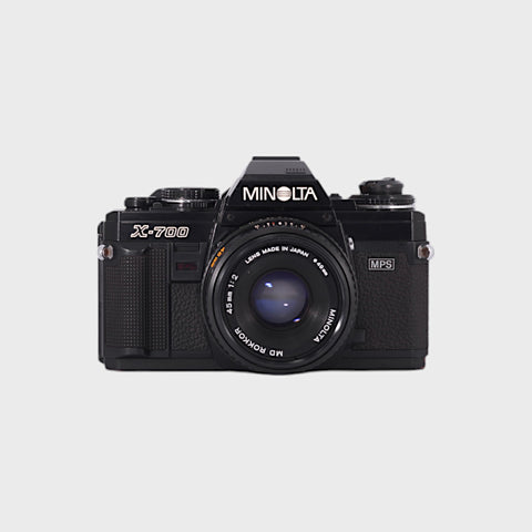 Minolta X-700 35mm SLR Film Camera with 45mm f2 Lens