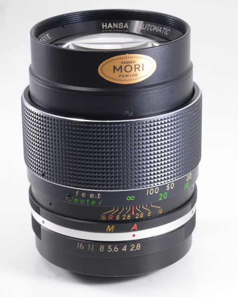 Hansa Automatic 135mm f2.8 M42 objectif