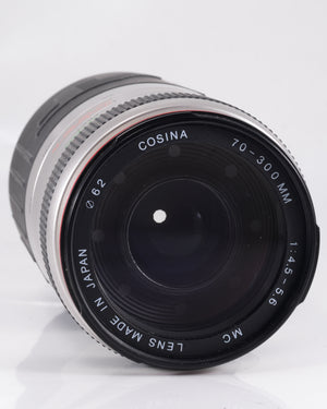 Cosina 70-300mm f4.5-5.6 Minolta A objectif