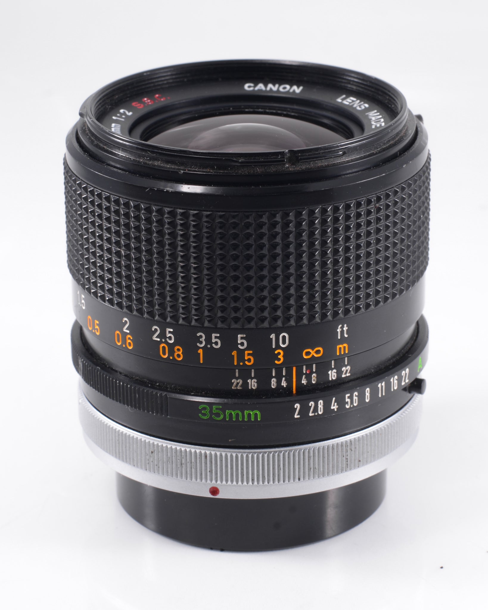 Canon 35mm f2 S.S.C. FD lens