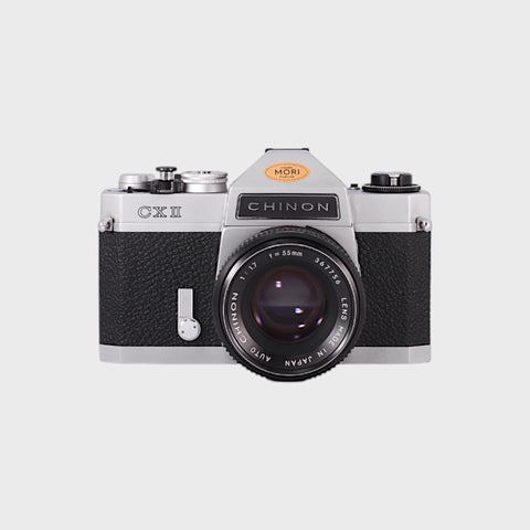 Chinon CX‑II 35 mm SLR film camera with 55 mm f1.7 lens