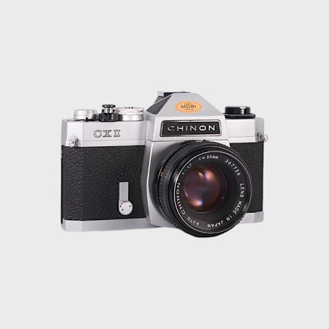 Chinon CX‑II 35 mm SLR film camera with 55 mm f1.7 lens
