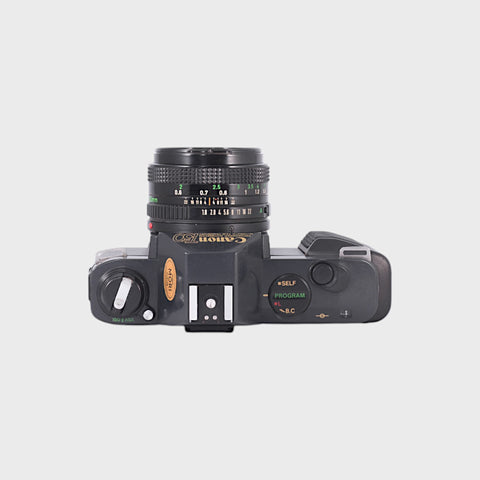 Canon T50 35mm SLR film camera with 50mm f1.8 lens