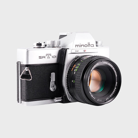 Minolta SRT 101 Reflex 35mm argentique avec 50mm f1.7 objectif