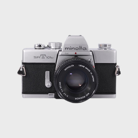 Minolta SRT 101b Reflex 35mm argentique avec 50mm f1.7 objectif