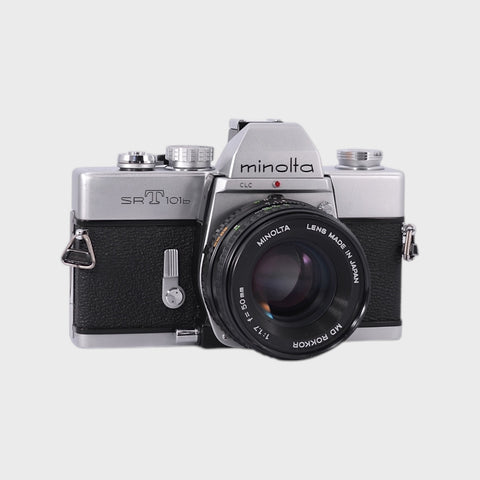 Minolta SRT 101b Reflex 35mm argentique avec 50mm f1.7 objectif