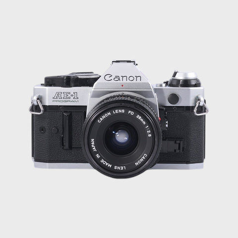 Canon AE-1 Program Reflex 35mm argentique avec 28mm f2.8 objectif