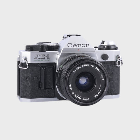 Canon AE-1 Program Reflex 35mm argentique avec 28mm f2.8 objectif