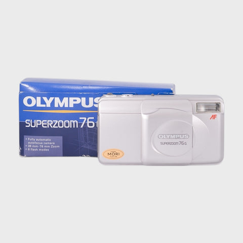 NOS : Olympus SuperZoom 76g appareil photo 35mm point & shoot avec zoom 38-76mm objectif