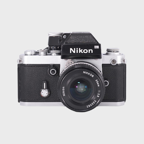 Nikon F2 35mm SLR film camera with 35mm f2.8 lens
