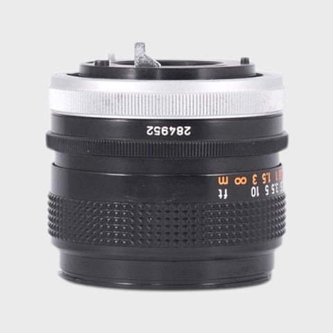 avec boîte Canon FD 28mm f2.8 objectif