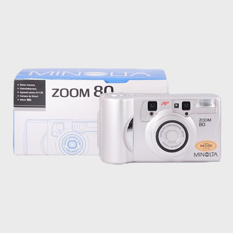 NOS : Minolta Zoom 80 Point & Shoot 35mm argentique avec zoom 38-80mm objectif
