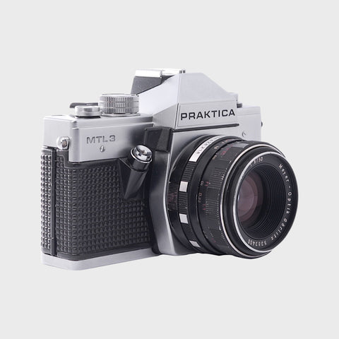 Praktica MTL 3 Reflex 35mm argentique avec 50mm f2 objectif