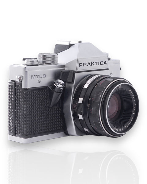 Praktica MTL 3 Reflex 35mm argentique avec 50mm f2 objectif