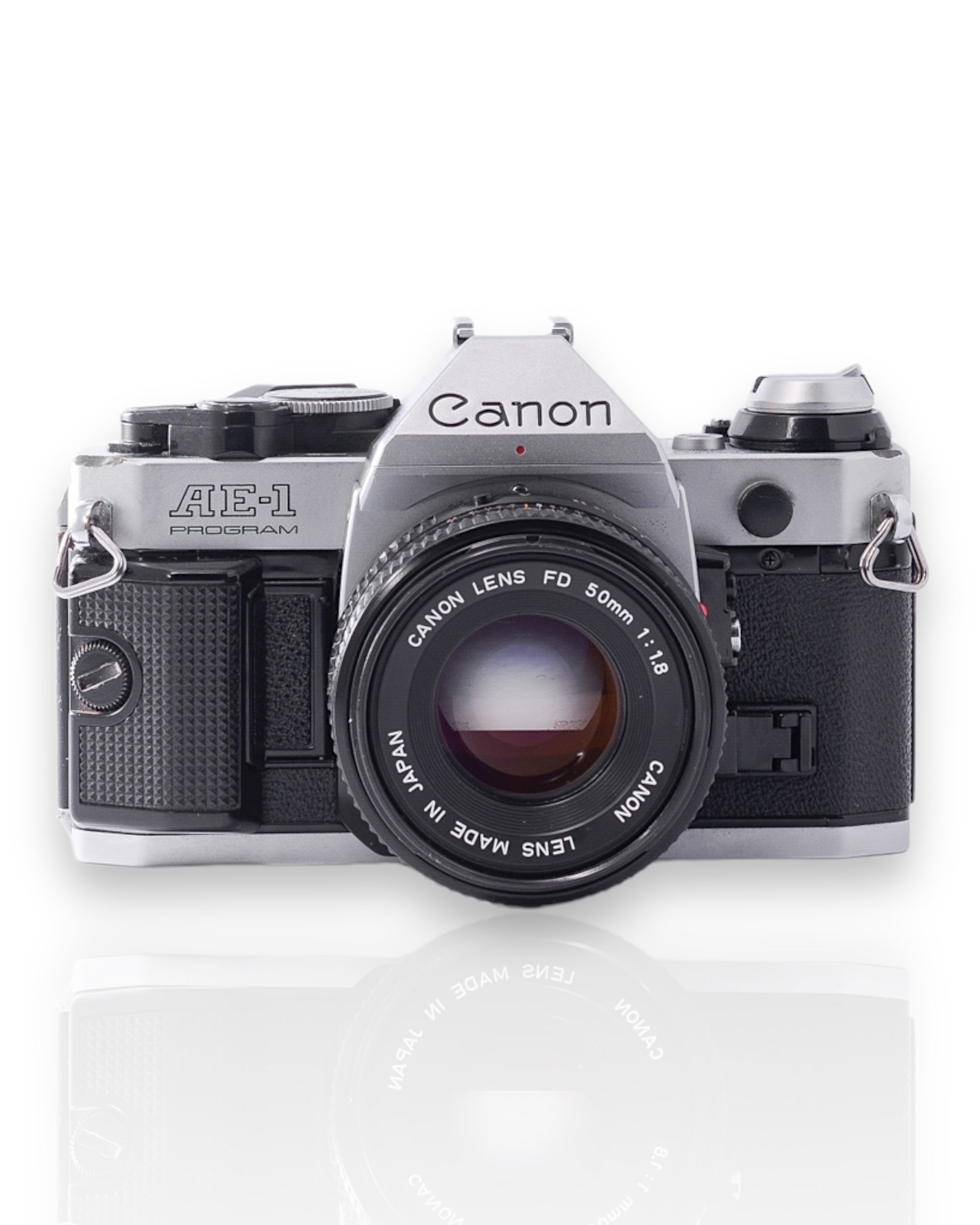 Canon AE-1 Program 35mm SLR film camera with 50mm f1.8 lens