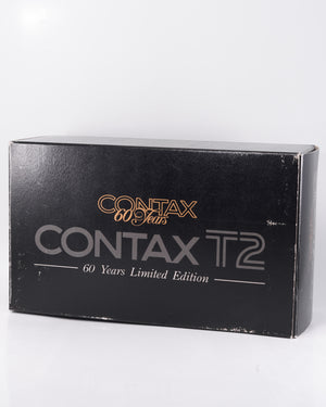 Nouveau Contax T2 Gold Point & Shoot 35mm argentique avec 38mm f2.8 objectif